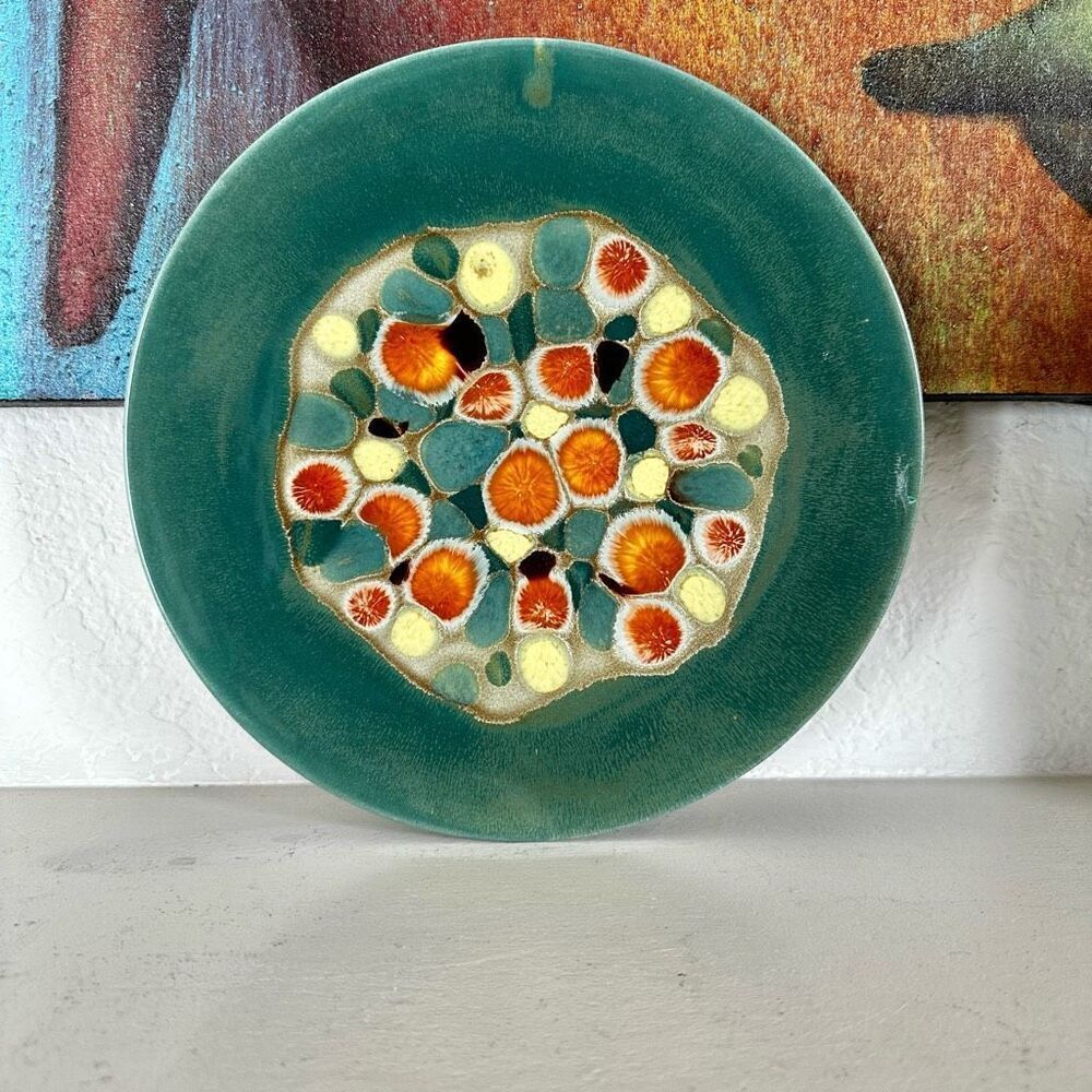 Madeline originals green scale pattern plate